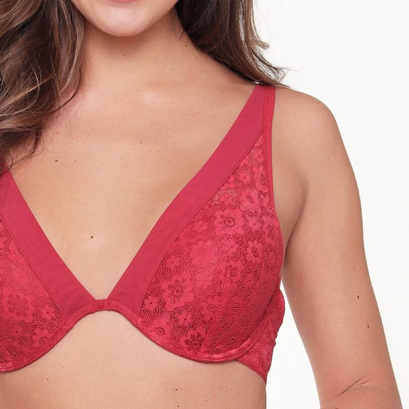 Earth Red Padded Triangle Bra - Image 3